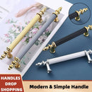 Modern Light Luxury European Wardrobe Cabinet Door Handle Drawer Shoe Cabinet Furniture Hardware Circular Tube Handle