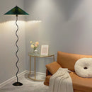 French Cream Floor Lamp Japanese Retro Living Room Bedroom Study Floors Table Light Nordic Vertical Bedside Atmosphere Lamps