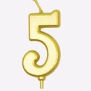 New Gold Digital Candle Birthday Number Cake Candle Drop Ship 0 1 2 3 4 5 6 7 8 9 Cake Girls Boys Baby Party Supplies Decoration