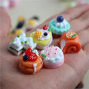 1/6 Scale Assorted Miniature Dollhouse Cake Mini Food for Doll Pretend Play Kitchen Toy Accessories