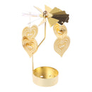 Romantic Candlestick Rotating Spinning  Tea Light Candle Holder Home