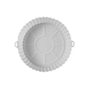 Reusable Air Fryer Silicone Tray Mold For Easy Cleaning Suitable For Round Pizza Grill Pan Mats Air Fryer Baking Accessories