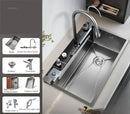 Creative Smart Kitchen Sinks for Apartments Modern Metal Multi-functional Sinks Luxury Household Kitchen Sinks for Rental Houses