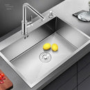 Household Single Hole Kitchen Sinks Stainless Steel Wash Basin Under Counter Wash Basin Kitchen Accessories Nano Handmade Sink Y