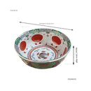 European Ceramic Wash Basin American Art Bathroom Sinks Retro Home Round Single Basin Balcony Toilet Creative Hand Painted Basin