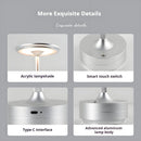 Simple Rechargeable Table Lamp Bar Desk Lamp Dimming Atmosphere Wireless Night Light for Bedroom USB Charging Touch Decor Lamp