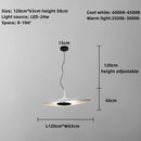 Italian Postmodern Irregular Nordic LED Chandelier for Living Dining Room Bedroom Exhibition Hanging Lamp Black Decor Lights