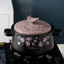 Terracotta Casserole Korean Flower Clay Pot Ceramic Soup Pots Saucepan Stewpan Cooking Pan Home Kitchen Supplies Cookware