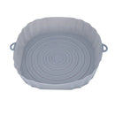 1PC Reusable Silicone Air Fryer Basket Oven Mold Baking Tray Pizza Fried Chicken Basket Round Square Pan Liner Accessories