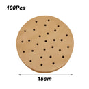 100Pcs Air Fryer Paper Disposable Steamer Bakeware Papers Oven Non-Stick Steaming Mat Oil-absorbing Paper for Fryer Accessories