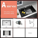 Nordic Metal Kitchen Sinks for Balcony Sink Black Thickened Nano Simple Design Household Kitchen Sink for Kitchen and Restaurant
