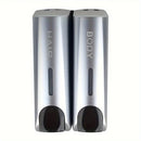 1/2/3Heads Manual Soap Dispenser Wall Mounted Hotel Shampoo Box Bath Box 400ML Soap Bottle Wall Hanger Press Dispenser Home