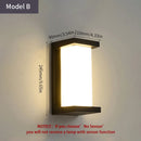 LED Outdoor Wall Light Lamp PIR Motion Sensor AC85-265V ABS Waterproof Modern Indoor Home Balcony Porch Garden Decoration