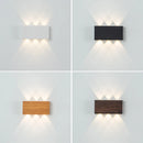 LED Wall Sconces Modern RGB Outdoor Lamp, White Up Down Wall Mount Lights for Living Room Hallway Bedroom Decor