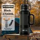 2L Thermos Insulated Water Bottle Stainless Steel Vacuum Flasks Large Tea Bottle Hot Water Bottle/Cold Outdoor Coffee Bottles