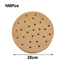 100Pcs Air Fryer Paper Disposable Steamer Bakeware Papers Oven Non-Stick Steaming Mat Oil-absorbing Paper for Fryer Accessories