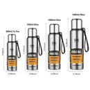 Premium Thermos Bottle 304 Stainless Steel Vacuum Flask Insulated Tumbler Cold and Hot Water Cup with Rope for Tea Coffee Drinks