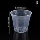 Home Garden Round Planter Pot Orchid Nursery Container Planter Container Transparent Orchid Container Round Starting Pot