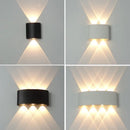 LED Wall Lamp IP65 Waterproof Outdoor Garden Yard Aisle Porch Light Indoor Living Room Bedside Sconce Lamp Aluminium 110V 220V
