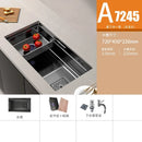 Stainless Steel Kitchen Sinks Black Nano Large Single Tank Countertop Basin Home Kitchen Vegetable Sink 304 Thickened Wash Basin