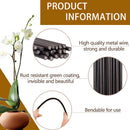 10Pcs Bendable Plant Stakes,16in/19.65in Garden  Single Stem Plant Support Stakes for Indoor Plants,Potted Plants,Flowers