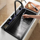 Creative Smart Kitchen Sinks for Apartments Modern Metal Multi-functional Sinks Luxury Household Kitchen Sinks for Rental Houses