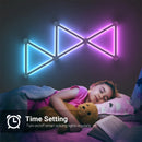 Splicing Light DIY Atmosphere Light RGB Smart Wall Light Voice Control Lamp for Esports Room Bedroom Bar Decoration Night Light
