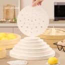 50/100pcs Bamboo Steamer Papers Disposable Non-Stick Steamer Mat Oil Paper Air Fryer Oven Kitchen Pan Pad Airfryer Bakpapier