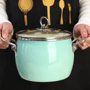3L Enamel Pot High Style Porcelain Enameled Soup Pot Saucepan For Gas Induction Stewpan Multifunction Cooking Pot For Kitchen