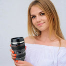 Thermal Mug for Coffee Camera Lens Cup Insulated Tumbler With Lids Stainles Steel Water Bottle Vacuum Flasks Leakproof Drinkware