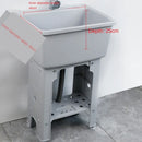 Home Plastic Kitchen Sinks Outdoor Balcony Laundry Pool Modern Simple Dishwashing Sink Floor-standing Single Slot with Bracket