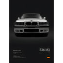 Luxury Black Classic latest sports car F80 M3 M4 M5 Z8 G80 B-BMW Cool Poster Home living room Wall Art Garage Room Decor