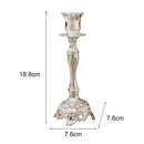 2Pcs Candle Holder Candlesticks For Candles Gold Silver Drop Shipping Europe Metal Candle Stand Wedding Table Home Decoration