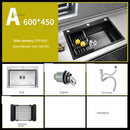 Nordic Metal Kitchen Sinks for Balcony Sink Black Thickened Nano Simple Design Household Kitchen Sink for Kitchen and Restaurant