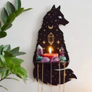 New Crystal Decorative Shelf Wooden Carving Pattern Handicraft Crystal Rack Home Candle Holder Decor Crystal Display Stand Craft