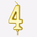 New Gold Digital Candle Birthday Number Cake Candle Drop Ship 0 1 2 3 4 5 6 7 8 9 Cake Girls Boys Baby Party Supplies Decoration