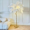Nordic Feather Floor Lamp Light Luxury Internet Celebrity Ostrich Ins Live Broadcast Room Decoration Atmosphere Table