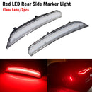 2pcs For 2015-2021 Dodge Charger Front Rear Bumper LED Side Marker Light Turn SignalLights/Driving Lights 12V