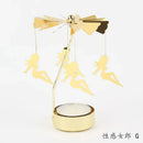 Multi-shape Rotating Candlesticks Snowflake Angel Romantic Tea Party Candle Holder Wedding Christmas Metal Home Decor