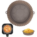 Silicone Air Fryer Pot Baking Tray Pans Fried Chicken Silicone Mold Basket Mat Airfryer Replacement Kitchen Accessories 20cm