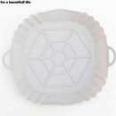 1PC Reusable Silicone Air Fryer Basket Oven Mold Baking Tray Pizza Fried Chicken Basket Round Square Pan Liner Accessories