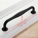 Aluminum Alloy Black Cabinet Handles American Style Solid Kitchen Cupboard Pulls Drawer Knobs Furniture Handle Hardware