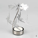 Metal Candlesticks For Candles Modern Room Decor Silver Carousel Candle Tea Light Holder Damper Home Decoration Valentine's Gift