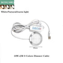 Ultrathin 8mm USB DC5V 3W 10W Dimmable Spotlight Surface Mounted Mini LED Circular Simple Ceiling Light Exhibition Cabinet Lamp