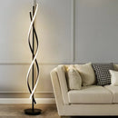 Minimalist LED Floor Lamp Geometric Line Living Room Decor Light Bedroom TV Background Wall Black White Lights Fixture Lustre