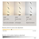 Modern LED Floor Lamp Smart Remote Control Spiral Light Bedroom Living Room Kitchen Sofa Corner Vertical Home Led Lighting Lamps