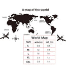 Nordic World Map Acrylic 3D Wall Decal Office Study, Living Room, Sofa, Background Wall Decoration