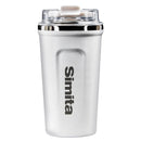 FEIJIAN Stainless Steel Coffee Cup Coffee Mug Thermos Cup Portable Travel Mug With Lifting Rope Leak-Proof Non-Slip 500ml/400ml