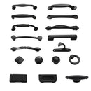 Aluminum Alloy Black Cabinet Handles American Style Solid Kitchen Cupboard Pulls Drawer Knobs Furniture Handle Hardware