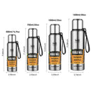 UPORS Large Capacity Stainless Steel Thermos Portable Vacuum Flask Insulated Tumbler with Rope Thermo Bottle 500/700/1000/1500ml